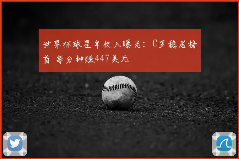 世界杯球星年收入曝光:C罗稳居榜首 每分钟赚447美元